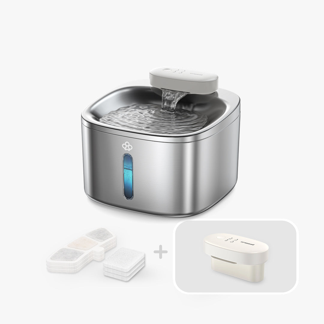 Oneisall 3.5L Cordless Smart Pet Water Fountain with 11 PCS Filters