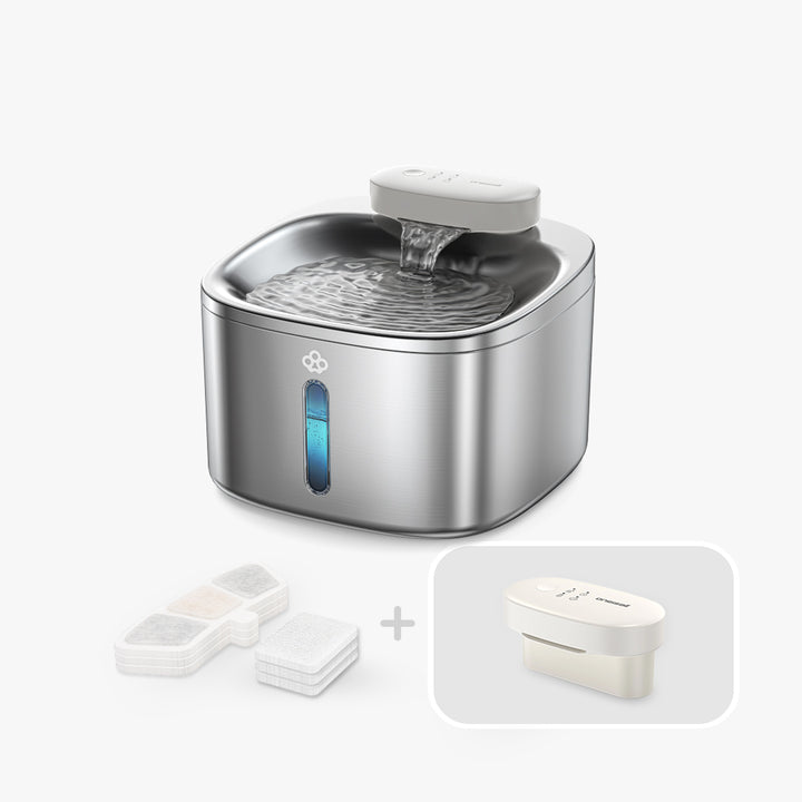 Oneisall 3.5L Cordless Smart Pet Water Fountain with 11 PCS Filters