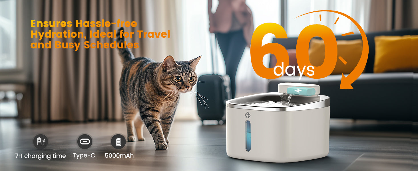 stainless steel cat water fountain