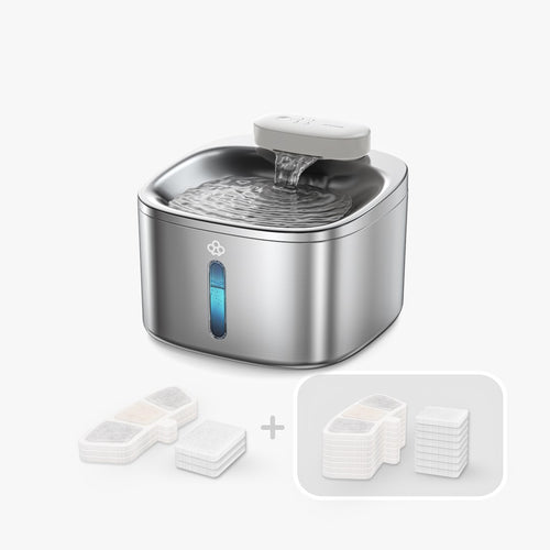 Oneisall 3.5L Cordless Smart Pet Water Fountain with 11PCS Filters