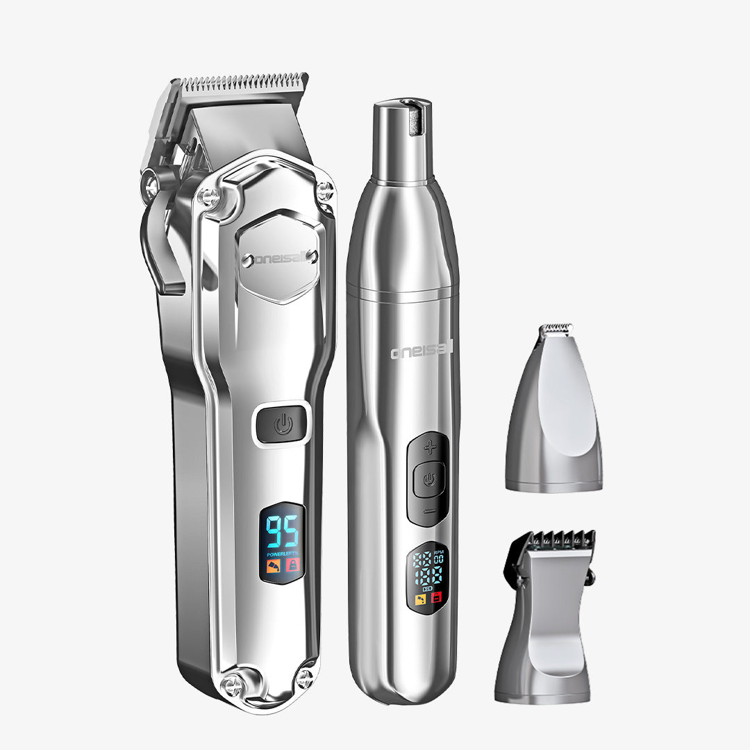 Oneisall PC15 4-in-1 Dog Clippers & Paw Trimmer Set
