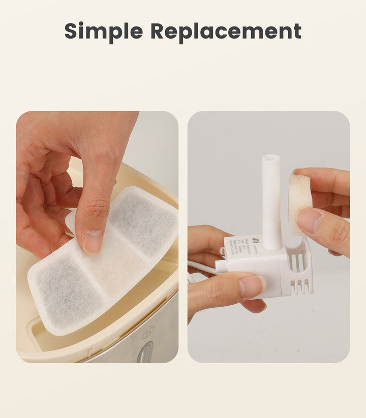 Accessories for corded pet water fountain