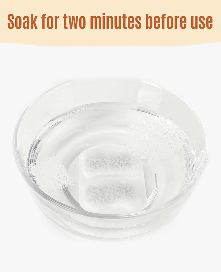 soak for two minutes before use