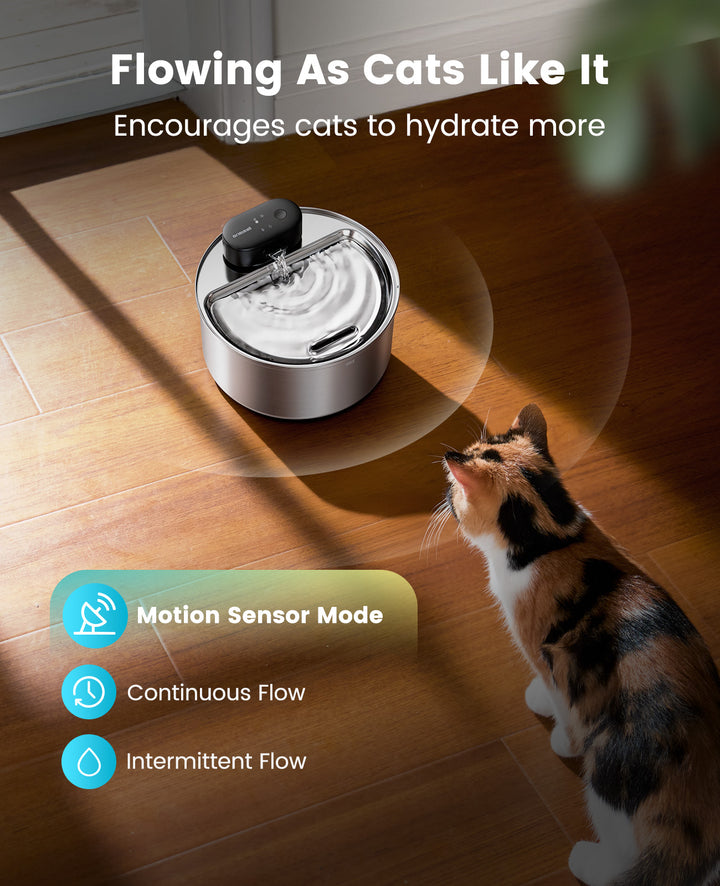 Oneisall 3.2L Cordless Cat Water Fountain