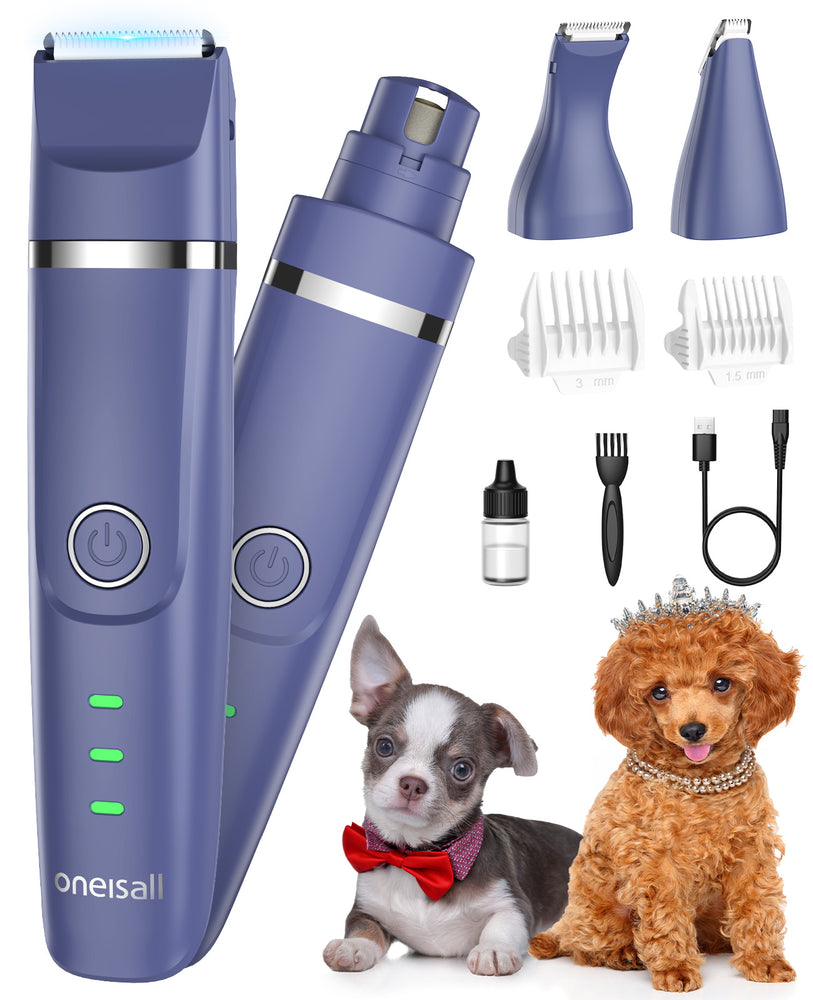 
                  
                    N12 - Oneisall 4 in 1 Small Dog Grooming Kit for Paw Trimmer Nail Grinder
                  
                