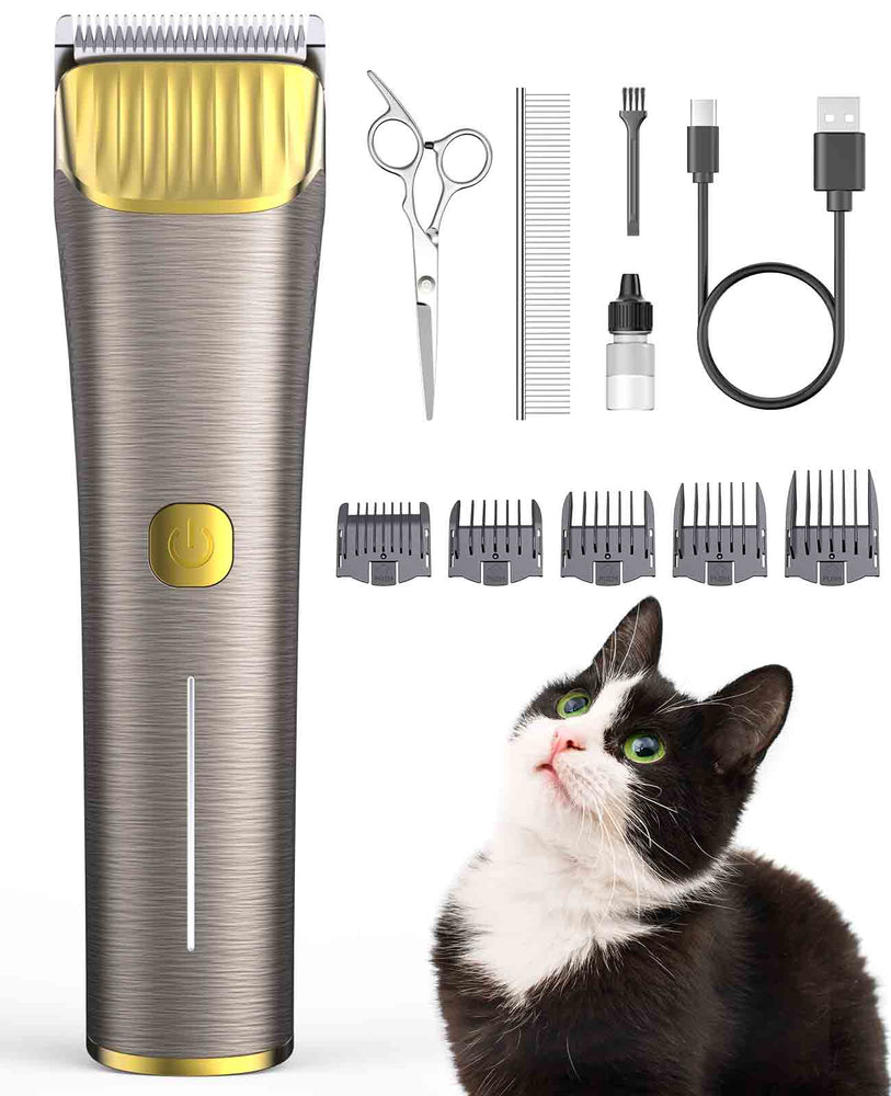 
                  
                    Oneisall Katzenschermaschine, geräuscharme Katzenpflege-Haarschneidemaschine für verfilztes langes Haar-RK-034
                  
                