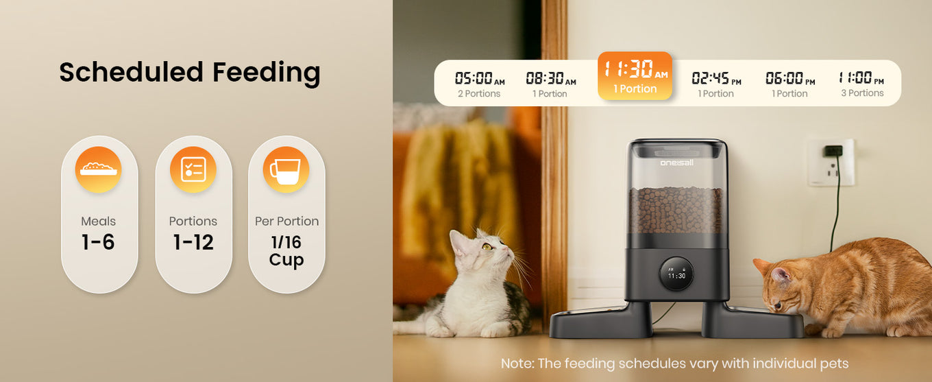 oneisall automatic cat feeder