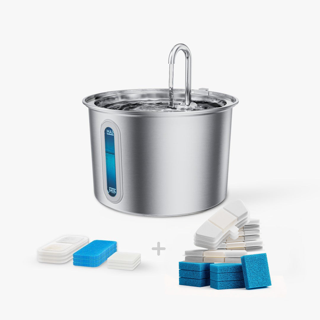 Oneisall 2L Cat Water Fountain with 3PCS Filters