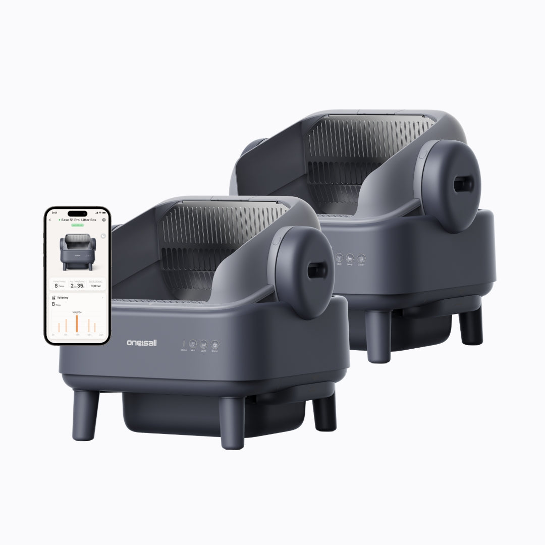 Oneisall Self-Cleaning Automatic Cat Litter Box for Multi-Cat Homes