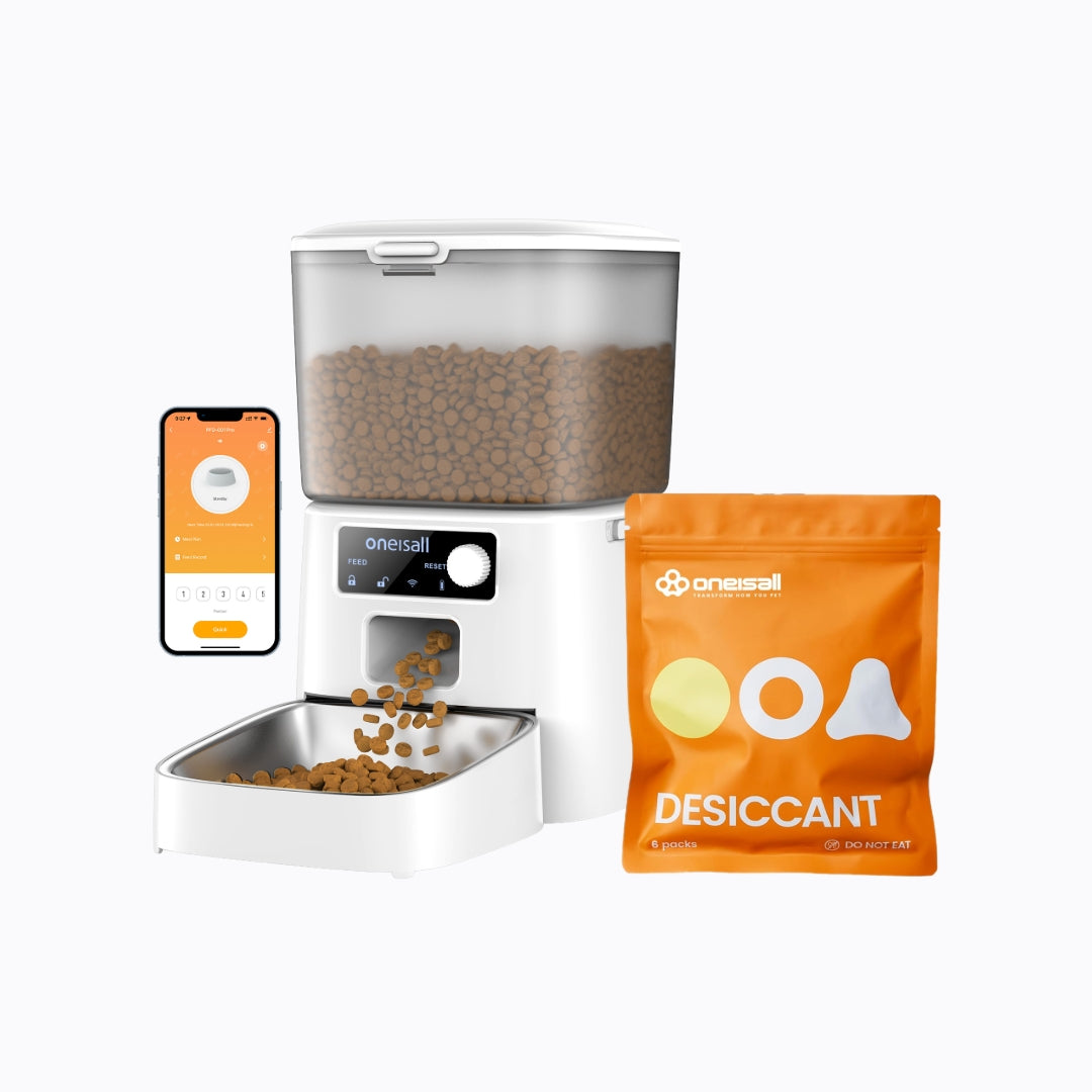 Oneisall 3.5L Automatic Cat Feeder with APP Control & 2.4G Wi-Fi