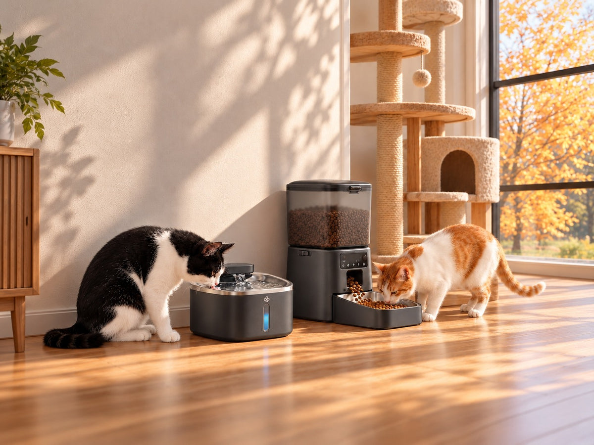 App-Controlled Feeder & Cordless Fountain Set