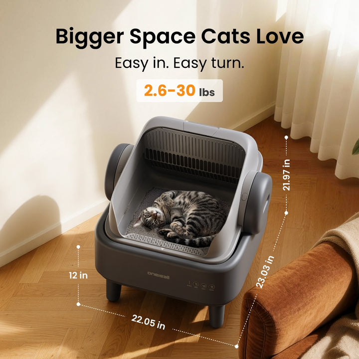 Oneisall Automatic Cat Litter Box & Pet Air Purifier Set