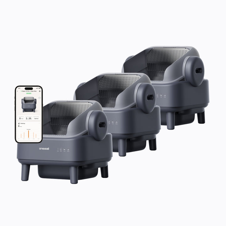 Oneisall Self-Cleaning Automatic Cat Litter Box for Multi-Cat Homes