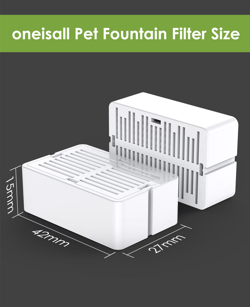 
                  
                    Oneisall Cat Water Fountain Filter,Pet Drinking Fountain Filter for Cats, Small Dogs - 8 Carbon Filters
                  
                