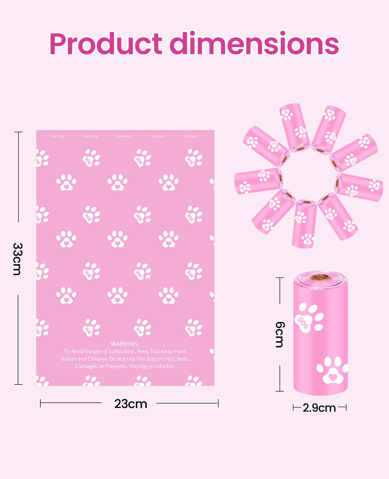 product dimensions pink