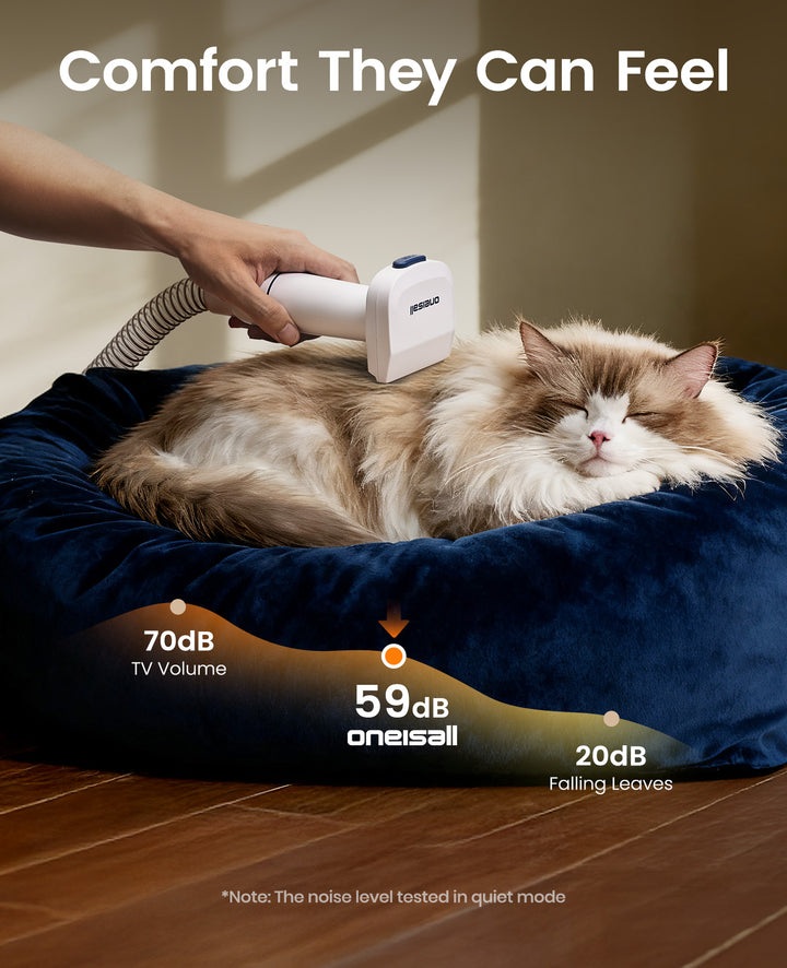 Oneisall Cozy SE2 6-in-1 Dog Grooming Vacuum Kit