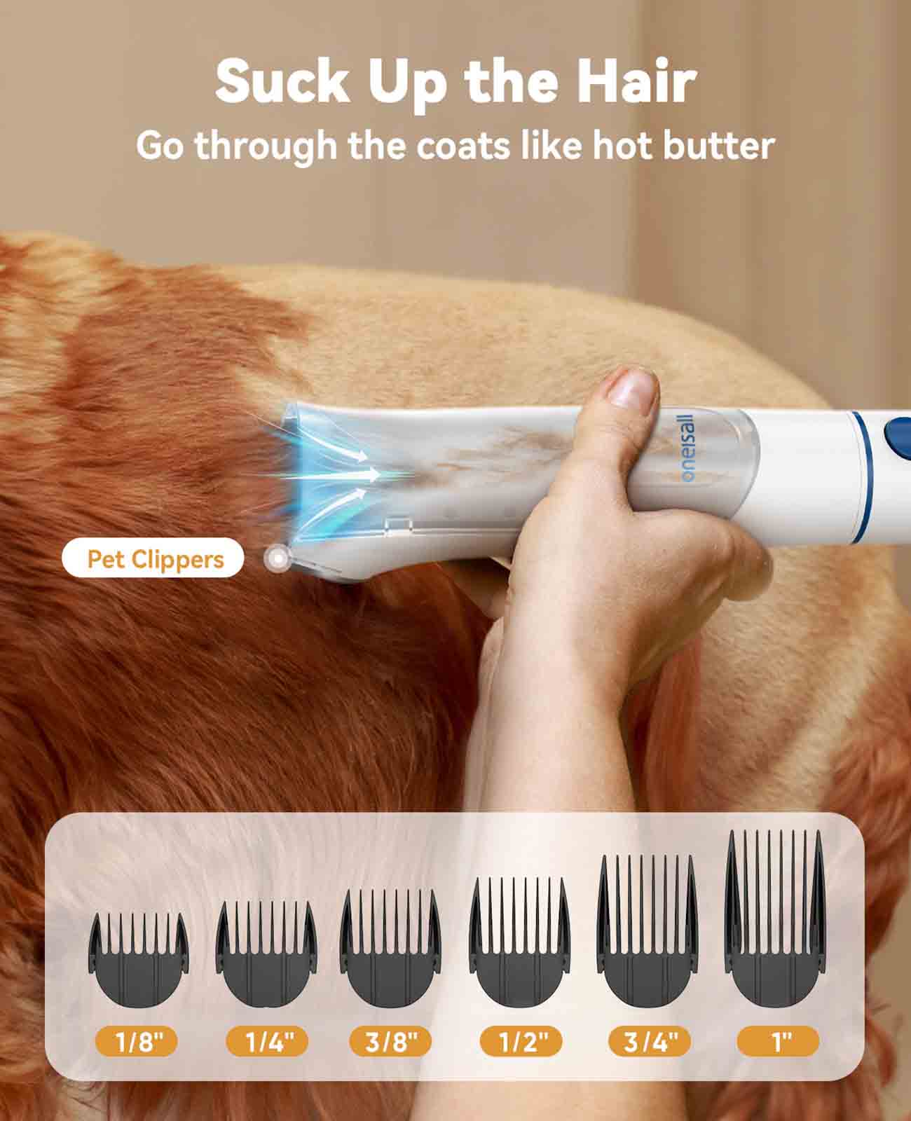 
                  
                    BM1 - Oneisall Dog Grooming Vacuum Kit for Shedding Drying Trimming
                  
                