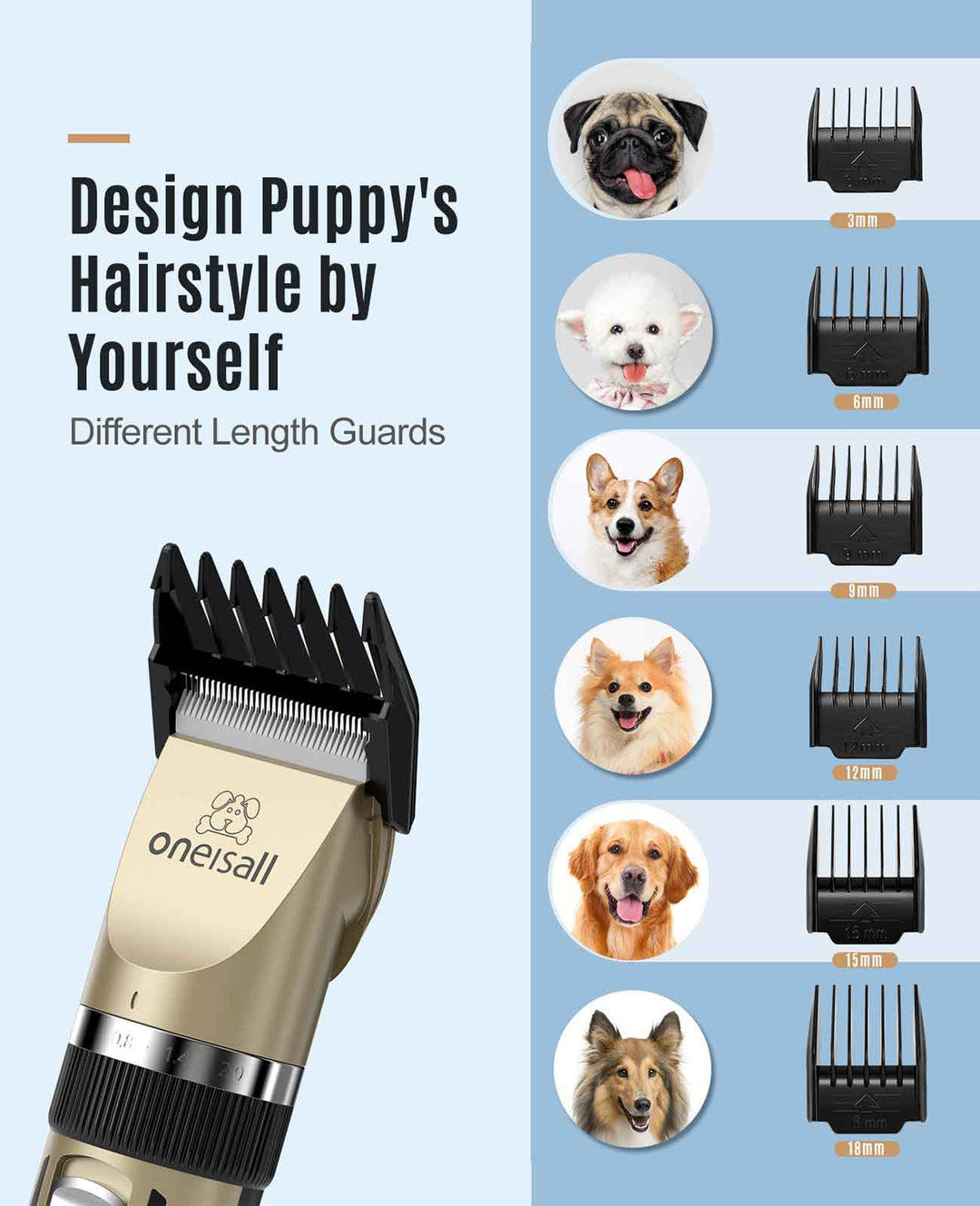 design puppys hairstyle by yourself