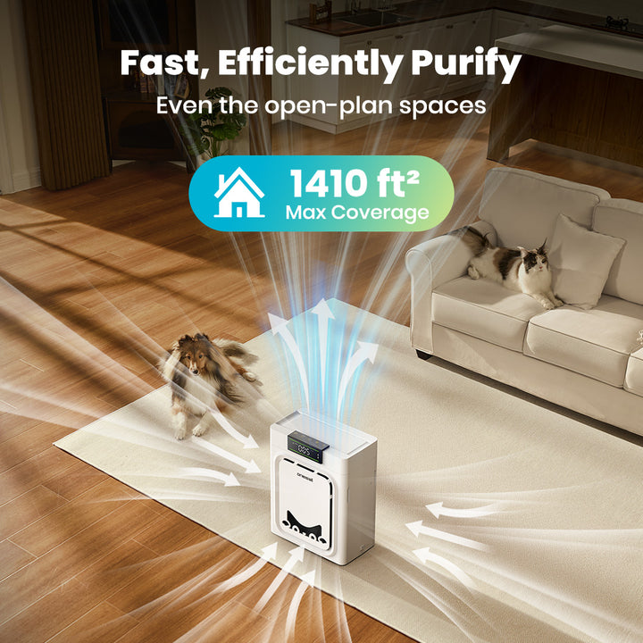 Oneisall  Air Purifiers for Home Pets with Double-Sided Inlet