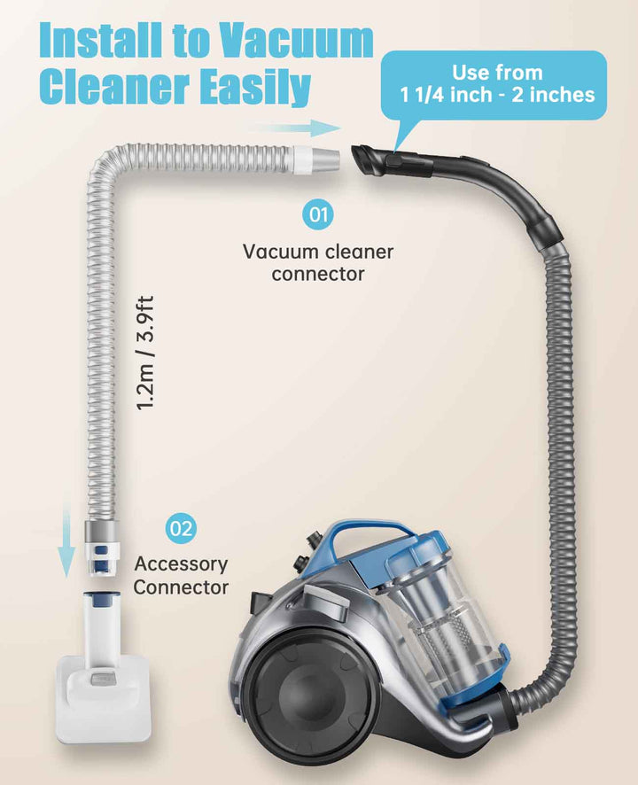 install to vacuum cleaner easily