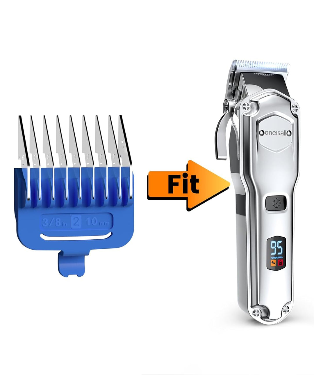 Oneisall RFC-676/RFC-676 Pro Dog Clipper 10 mm Blue Metal Combs Replacement