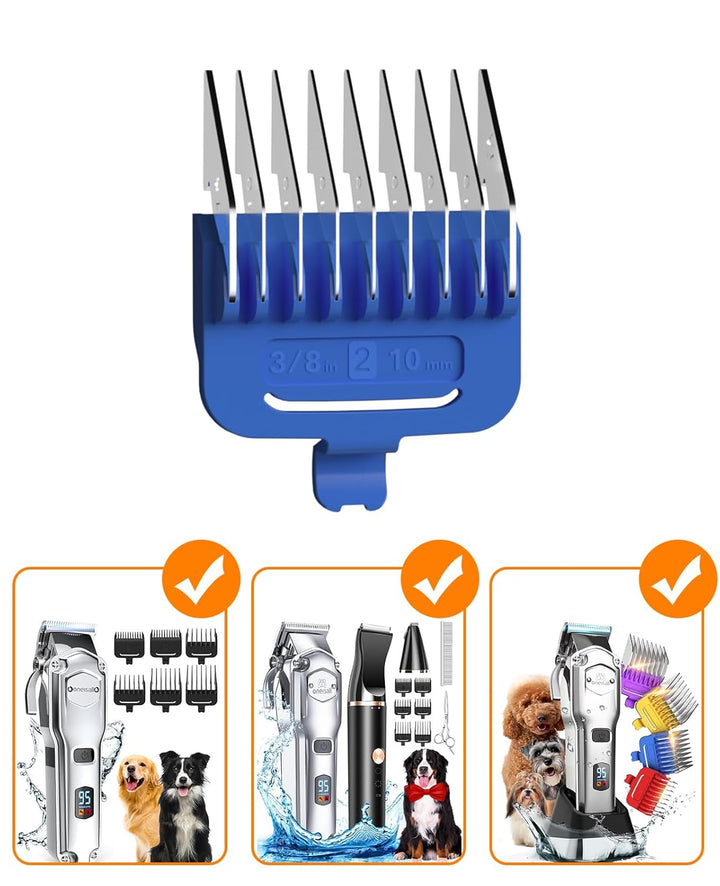 Oneisall RFC-676/RFC-676 Pro Dog Clipper 10 mm Blue Metal Combs Replacement
