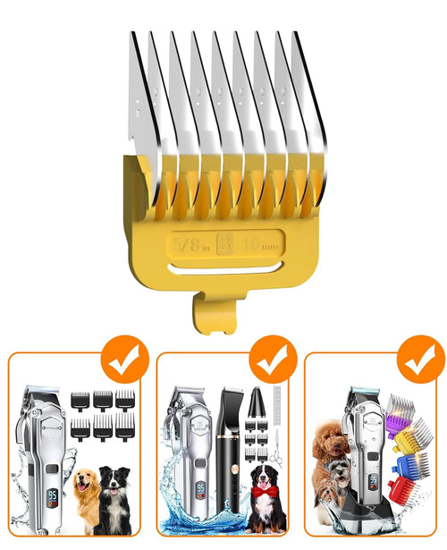 Oneisall RFC-676/RFC-676 Pro Dog Clipper 16 mm Yellow Metal Combs Replacement