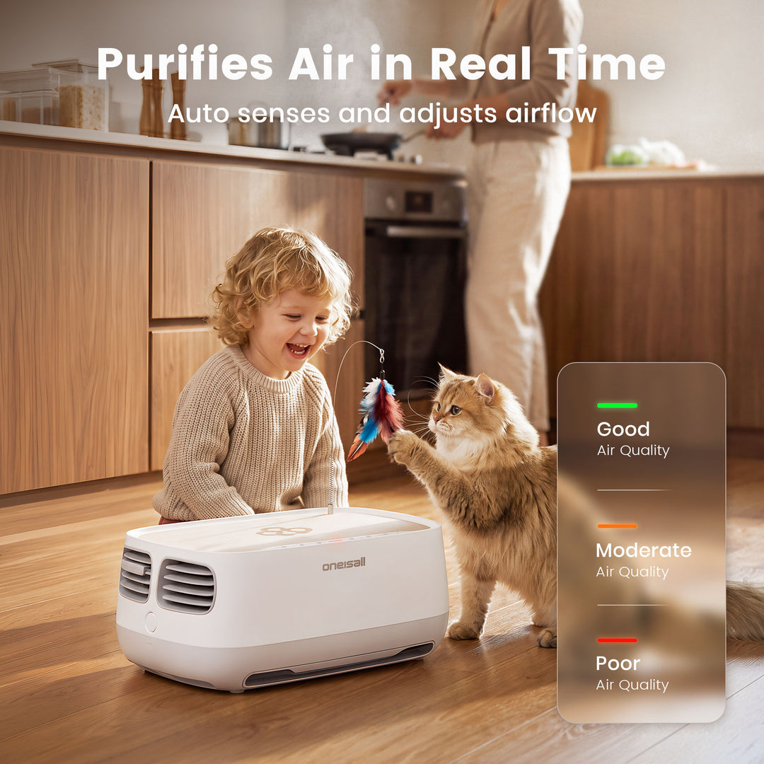 Oneisall 2-in-1 Cat Bed Air Purifier