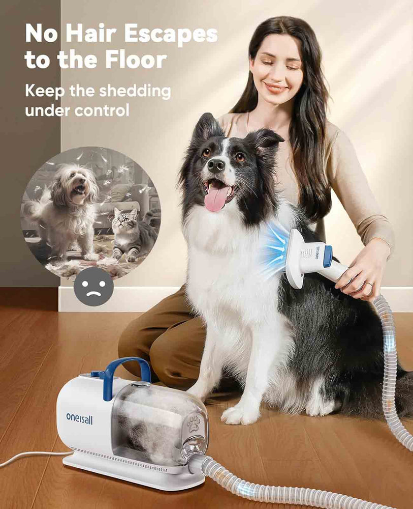 
                  
                    Oneisall Dog Groom ing Vakuum-Kit für Abscheide trocknung Trimmen der Haare von Haustieren
                  
                