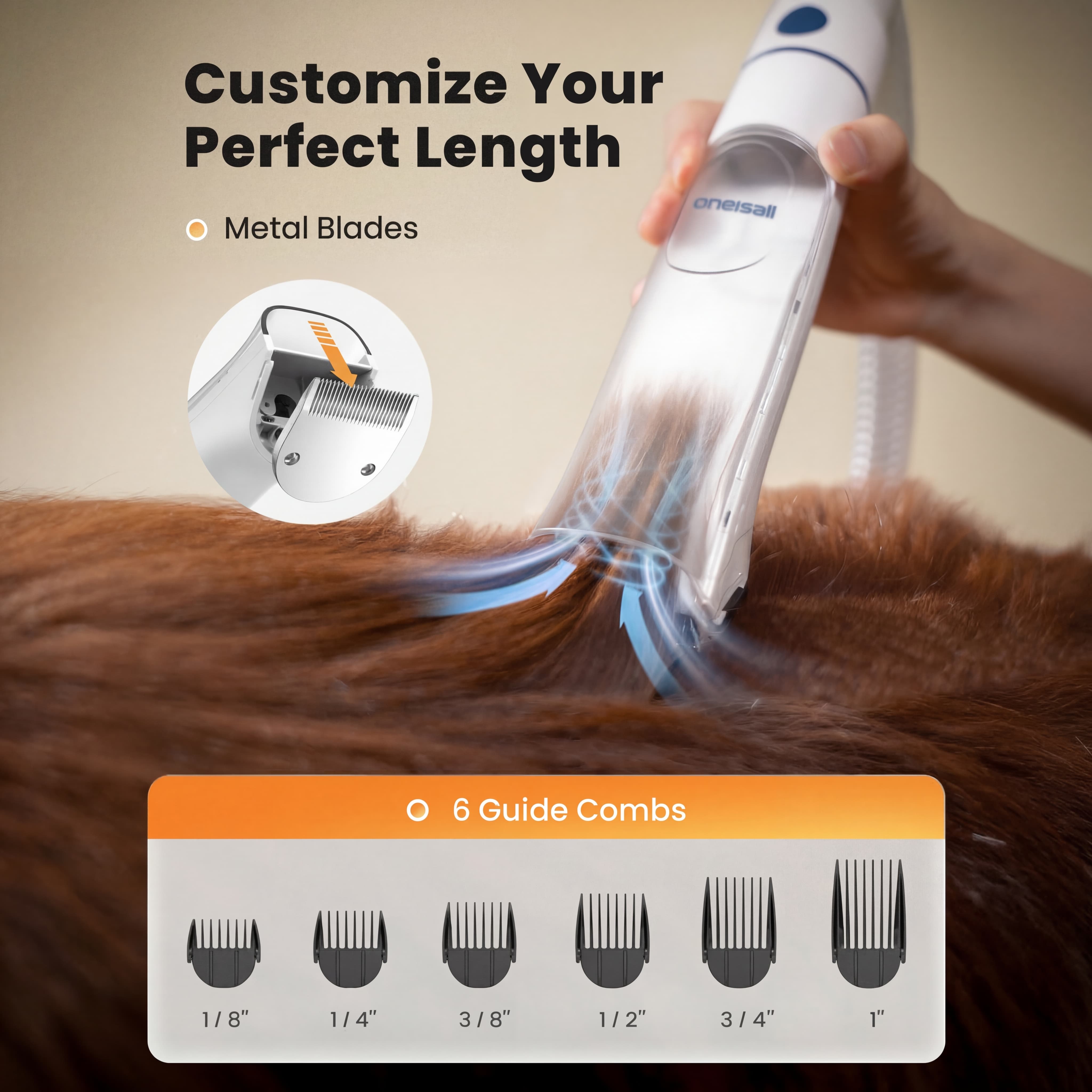 oneisall トリミング用バキューム Oneisall Pet Vacuum | Lm2 7-In-1 Grooming Kit – oneisall