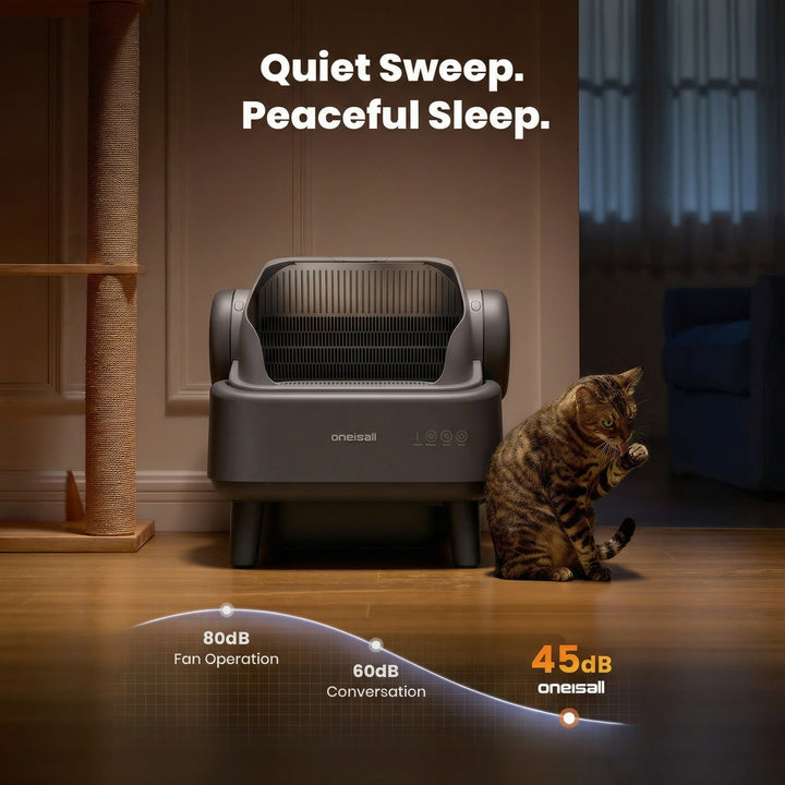 Oneisall Automatic Cat Litter Box & Pet Air Purifier Set