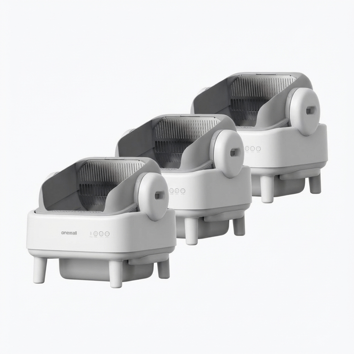 Oneisall Self-Cleaning Automatic Cat Litter Box for Multi-Cat Homes