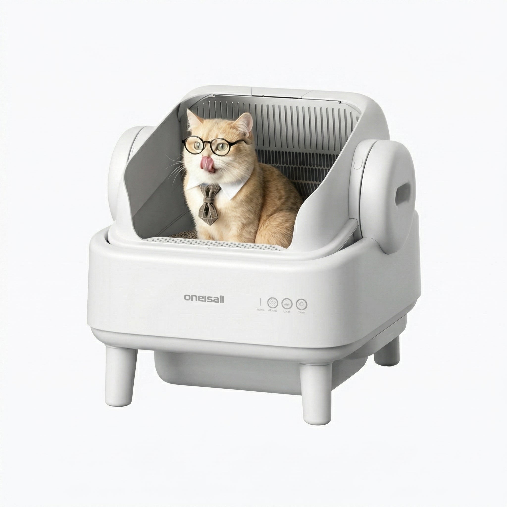 Oneisall Ease S1 Self-Cleaning Litter Box White