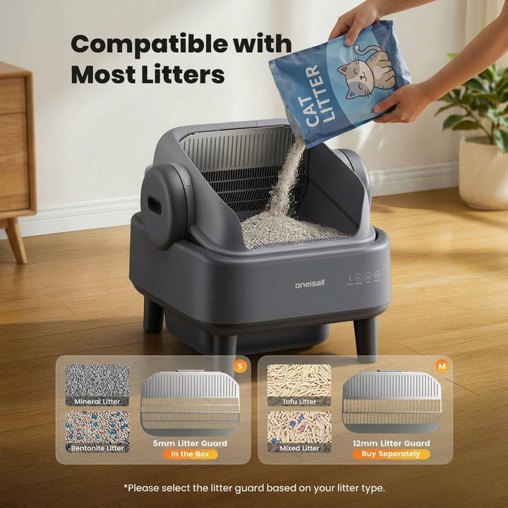 Oneisall Automatic Cat Litter Box & Pet Air Purifier Set