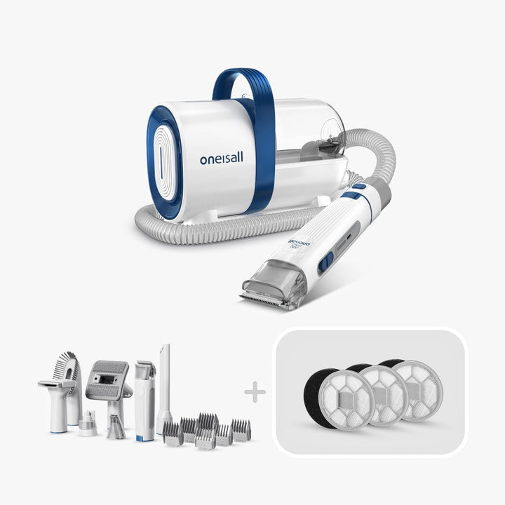 LM2 Pet Grooming Vacuum & 3 Sponge Filter & Hepa Set