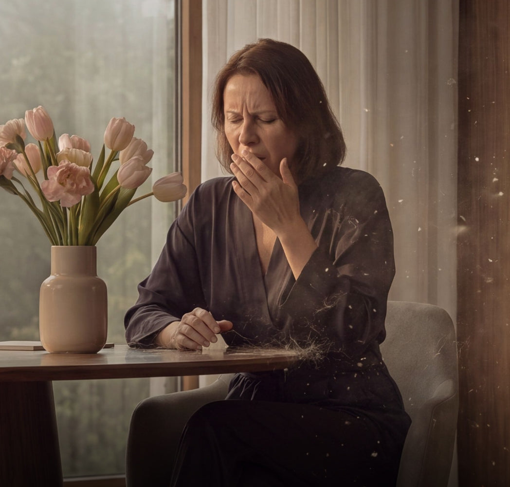 Allergens linger: no real relief for breathing.