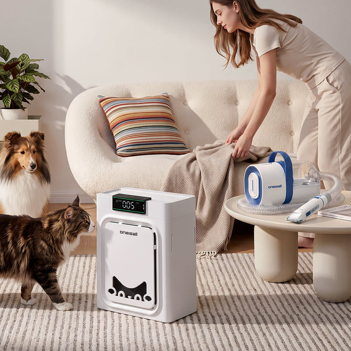 Oneisall Air Purifier for Homes with Pets, Dual-Side Intake