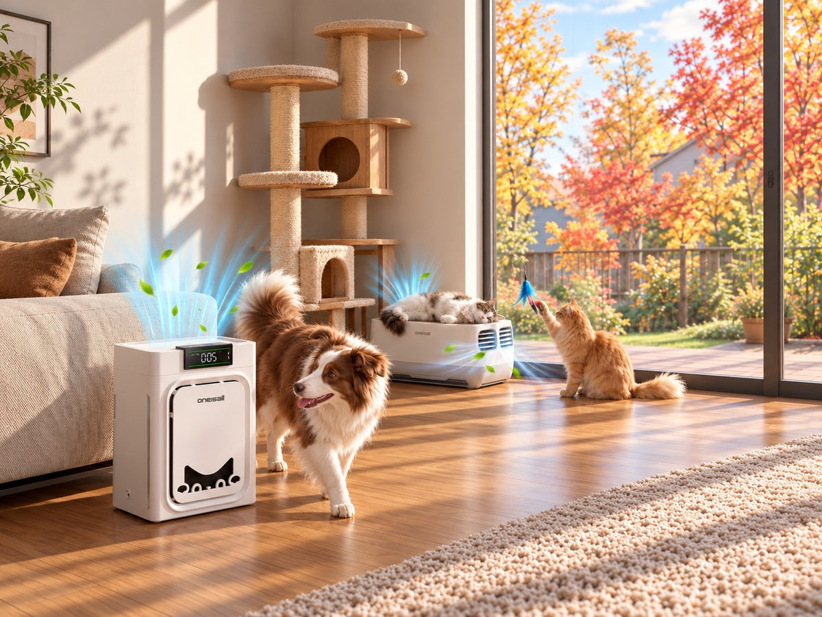 Cat Bed Air Purifier & Pet Air Purifier Set