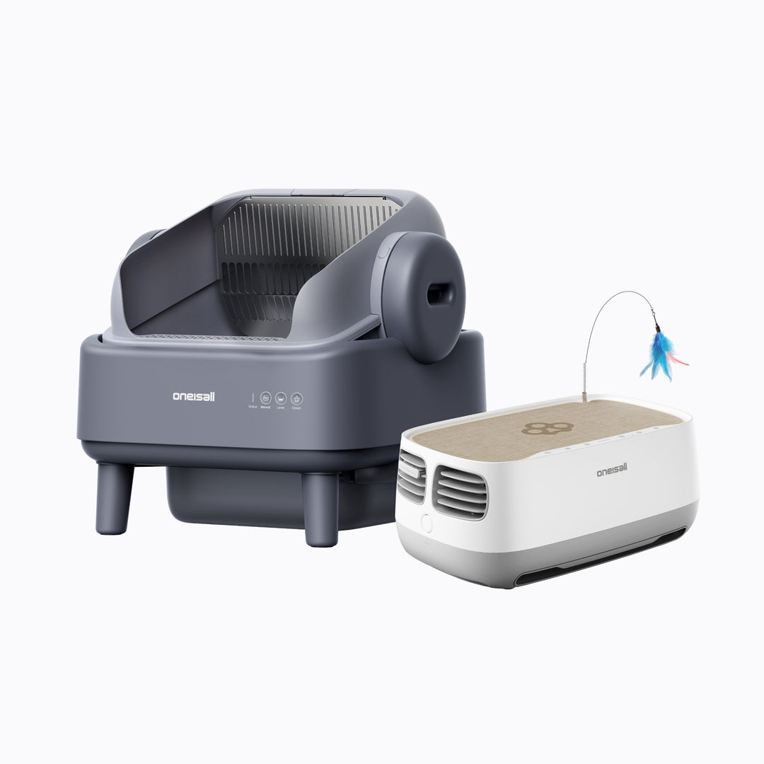 Oneisall Automatic Cat Litter Box & Pet Air Purifier Set