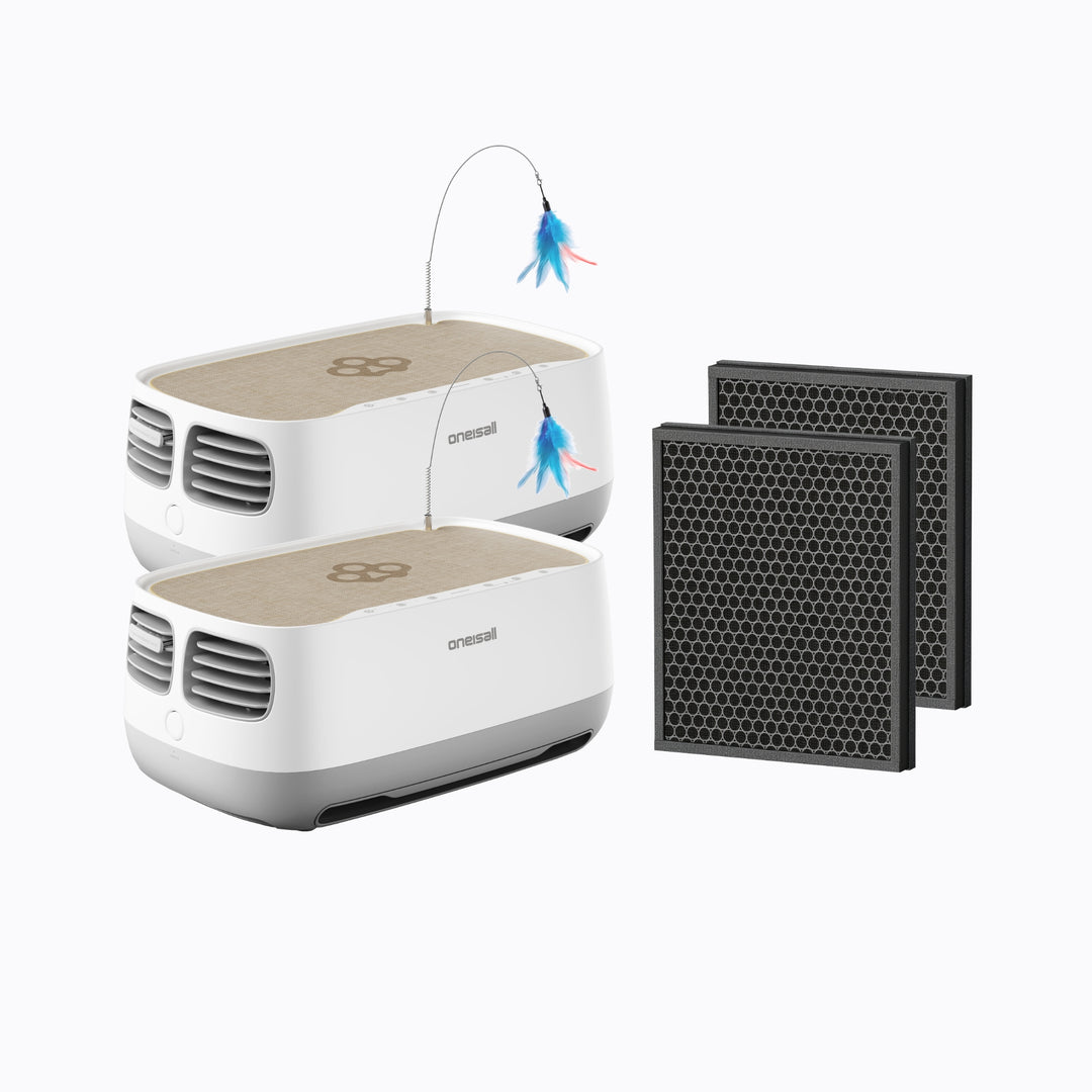 Oneisall 2-in-1 Cat Lounge Air Purifier Multi-Pack
