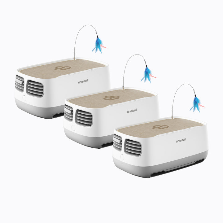 Oneisall 2-in-1 Cat Lounge Air Purifier Multi-Pack