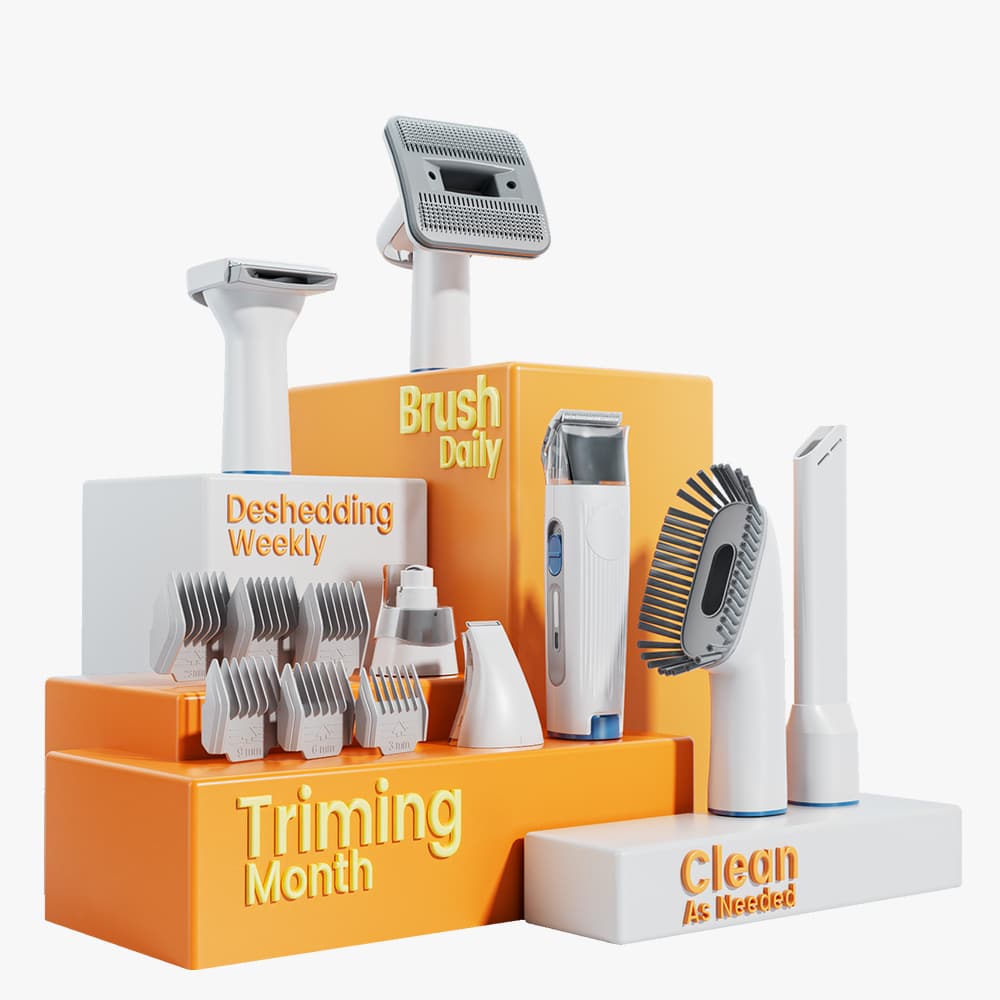 Pet Grooming Vacuum Kit