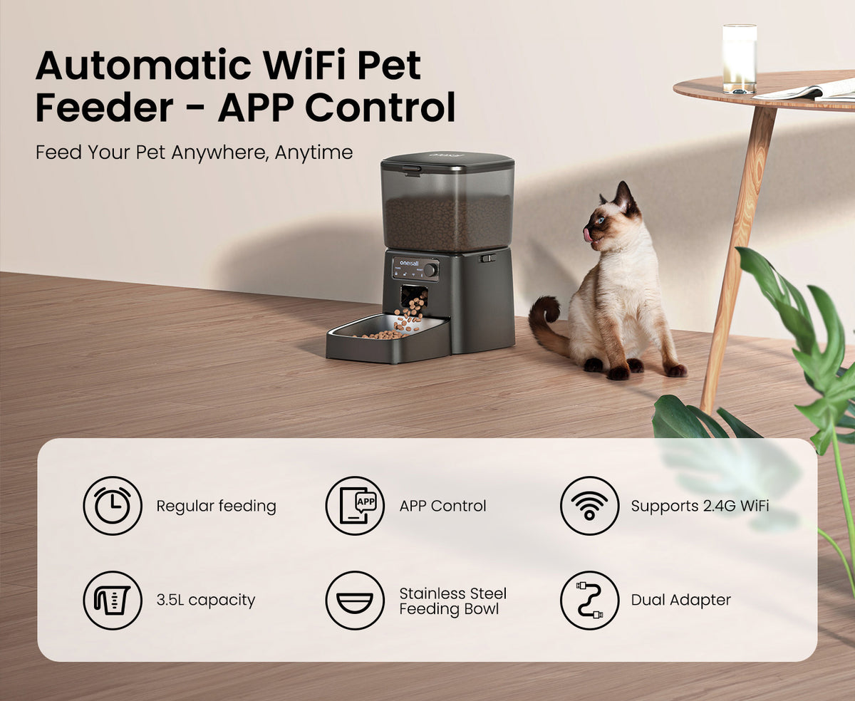 Automatic Cat Feeder, Pet Food Dispenser oneisall
