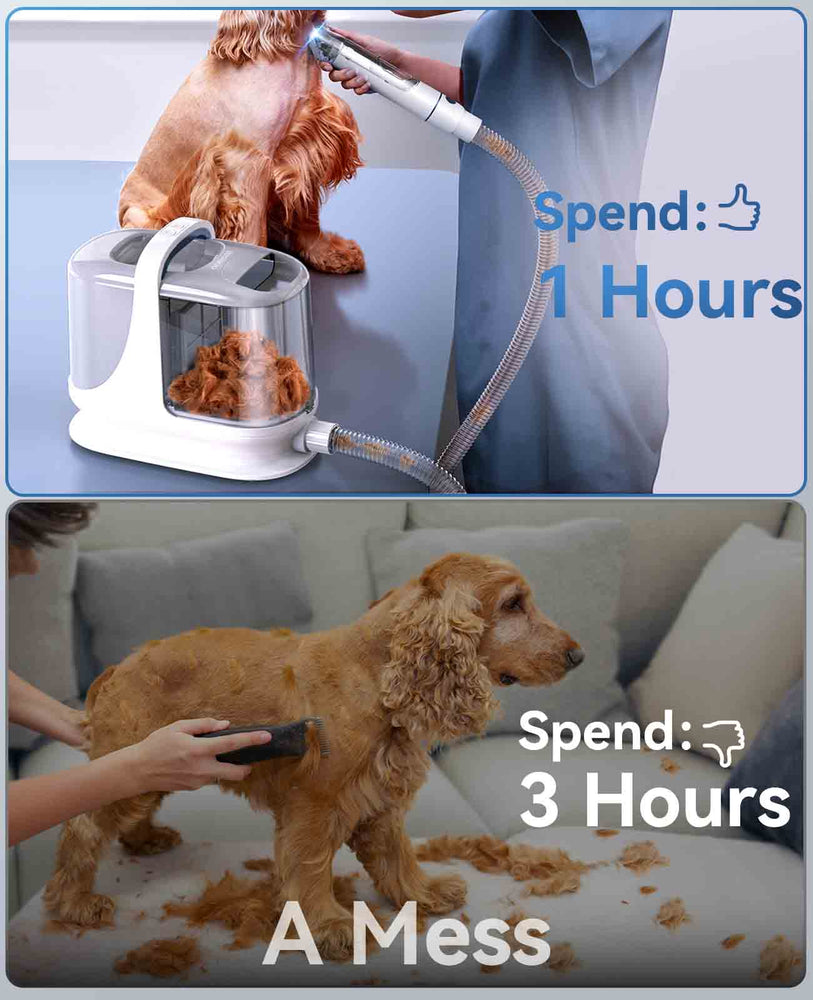 
                  
                    Oneisll Big Dog Hair Vacuum Groomer mit Hundelipper für Haustiere mit dickem Haar mit 3L großem Staubbehälter
                  
                