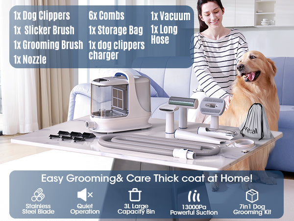 accessories for pet grooming vacuum