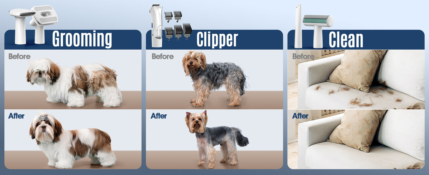 grooming clipper clean