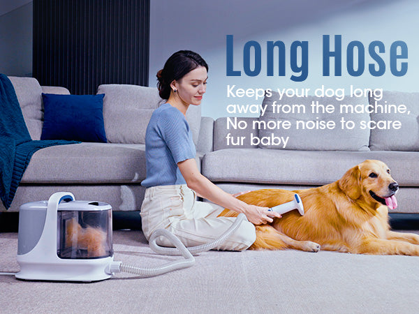 long hose for pet grooming vacuum