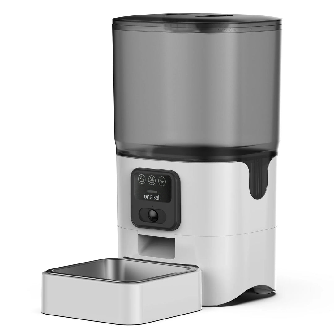 Oneisall 6L Automatic Cat Feeder with Camera-App Control
