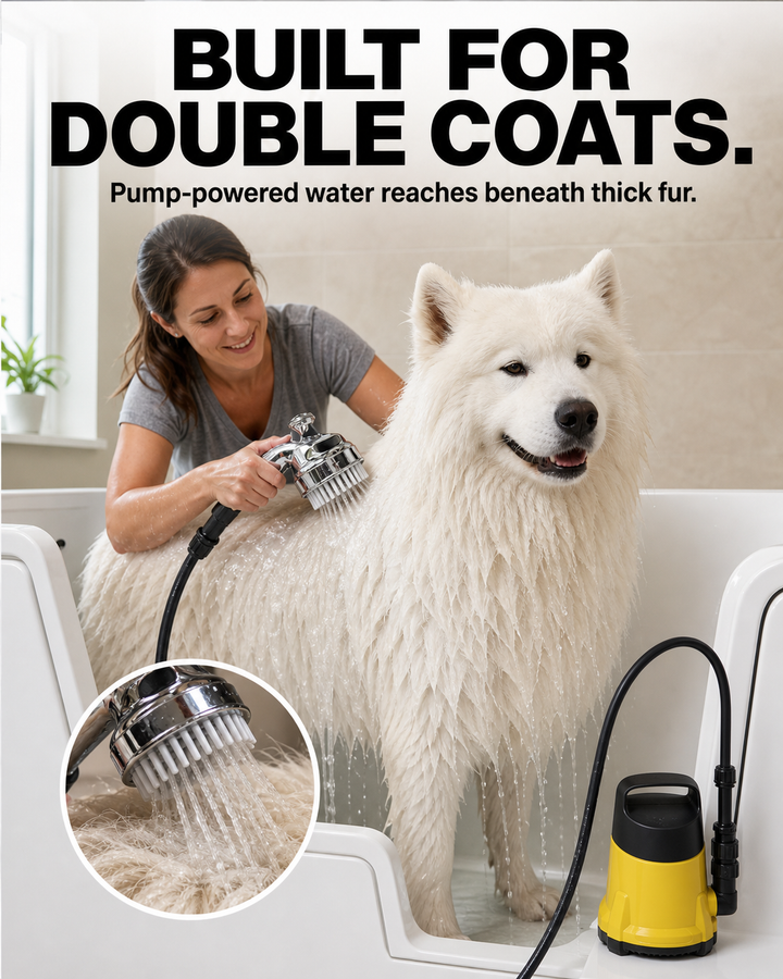 Oneisall Pump-Powered Dog Washing System