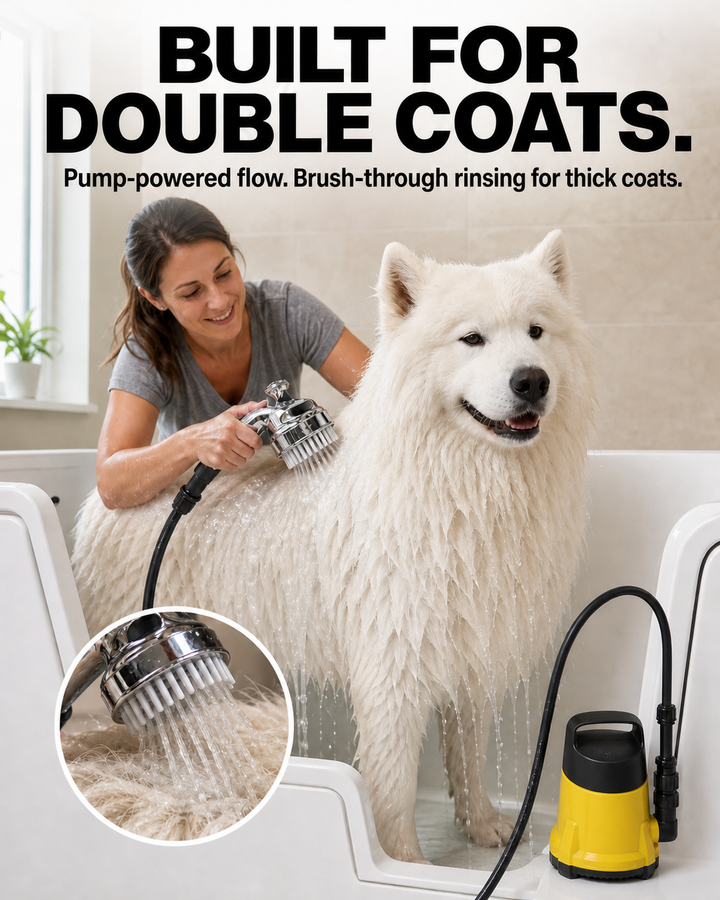 Oneisall Pump-Powered Dog Washing System